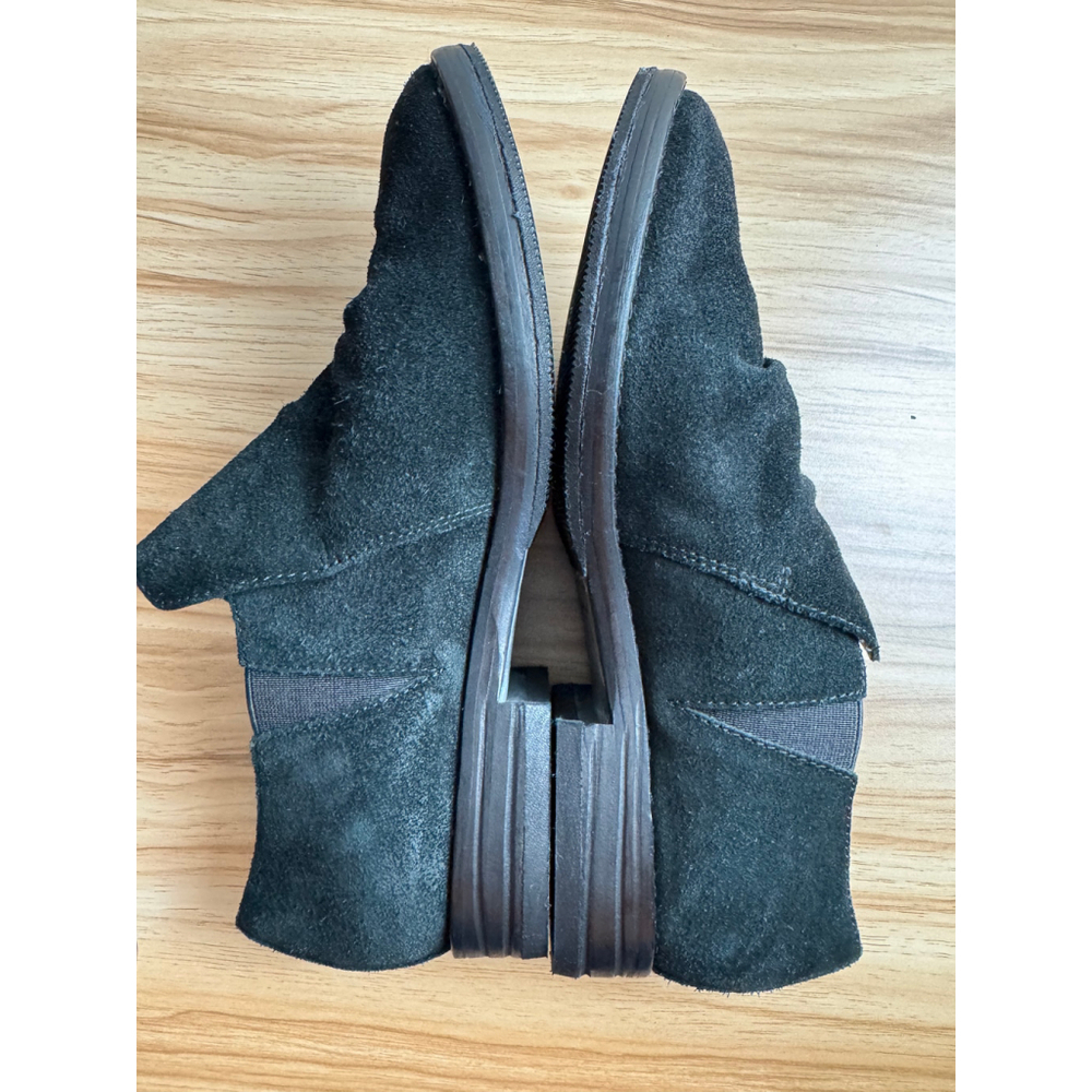 Women's Eileen Fisher Black Suede Ankle Boots Size 6 - Picture 5 of 6